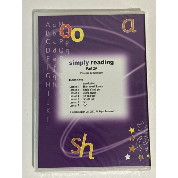 Simply Reading Part 2A - DVD Simply English Study Program Brand New/Sealed 2007 - Picture 2 of 4